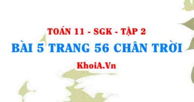 Bài 5 trang 56 Toán 11 Tập 2 Chân trời sáng tạo